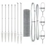 Cerca Euro con 7 Postes con Pico 1.2x10 m Acero Galvanizado | Foro24.es | Tu tienda online para hogar, jardín y más Foro24.es