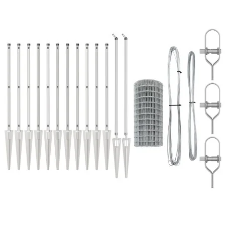 Cerca Euro de con 13 postes de pica 0.8x25 m de acero galvanizado | Foro24.es | Tu tienda online para hogar, jardín y más Foro24.es