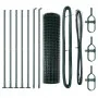 Cerca Euro de con 7 postes con brida 0.8x10 m Acero Galvanizado | Foro24.es | Tu tienda online para hogar, jardín y más Foro24.es