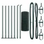 Valla Euro con 7 Postes con Brida 0.4x10 m Acero Galvanizado | Foro24.es | Tu tienda online para hogar, jardín y más Foro24.es