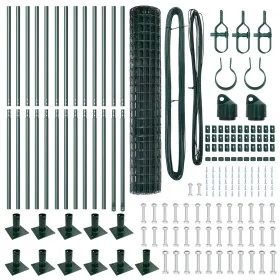 Euro Fence con 13 Postes Flangados 1.2x25 m Acero