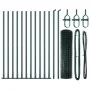 Cerca Euro Set de 2 Verde Acero con recubrimiento en polvo | Foro24.es | Tu tienda online para hogar, jardín y más Foro24.es