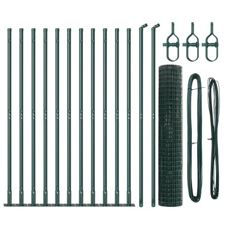 Cerca Euro de Set de 2 Verde Metal 25 x 1.2 m Duradera by , fence panels - Ref: Foro24-3350865, Price: 221,56 €, Discount: -5%%