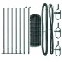 Euro Cercado con 7 Postes con Bridas 0.4x10 m de Acero Galvanizado | Foro24.es | Tu tienda online para hogar, jardín y más Foro24.es