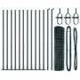 Cerca Euro Set de 2 Verde Acero con Recubrimiento en Polvo | Foro24.es | Tu tienda online para hogar, jardín y más Foro24.es