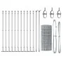 Cerca Euro con 13 postes con brida 0.6x25 m de acero galvanizado | Foro24.es | Tu tienda online para hogar, jardín y más Foro24.es