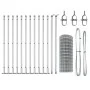 Cerca Euro con 13 postes con bridas 0.4x25 m de acero galvanizado | Foro24.es | Tu tienda online para hogar, jardín y más Foro24.es