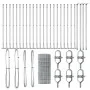 Euro Fence con 13 Postes Flangeados 0.4x50 m Acero Galvanizado | Foro24.es | Tu tienda online para hogar, jardín y más Foro24.es