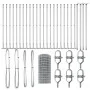 Cerca Euro con 13 postes con brida 0,4x50 m de acero galvanizado | Foro24.es | Tu tienda online para hogar, jardín y más Foro24.es