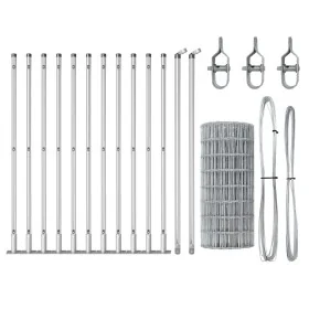 Cerca Euro de con 13 Postes Flangados 0.4x25 m de