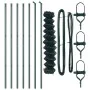 Cerca de Eslabones de Cadena con 7 Postes 1x10 m Acero Galvanizado Verde | Foro24.es | Tu tienda online para hogar, jardín y más Foro24.es