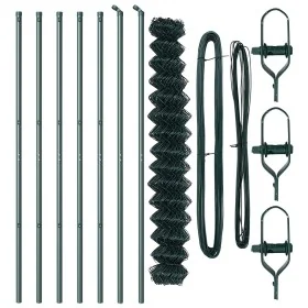 Valla de Cadena con 7 Postes 1.6x10 m Acero