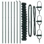Cerca de cadena con 7 postes de acero galvanizado verde de 1.6x10 m | Foro24.es | Tu tienda online para hogar, jardín y más Foro24.es
