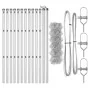 Cerca de Malla con 13 Posts 0.4x25 m Acero Galvanizado | Foro24.es | Tu tienda online para hogar, jardín y más Foro24.es