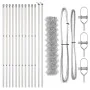 Cerca de cadena con 13 postes 1.2x25 m Acero galvanizado | Foro24.es | Tu tienda online para hogar, jardín y más Foro24.es