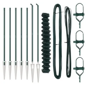 Cerca de cadenas con 7 postes de espiga 1.6x10 m