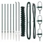 Cerca de cadenas con 7 postes de espiga 1.6x10 m acero galvanizado | Foro24.es | Tu tienda online para hogar, jardín y más Foro24.es