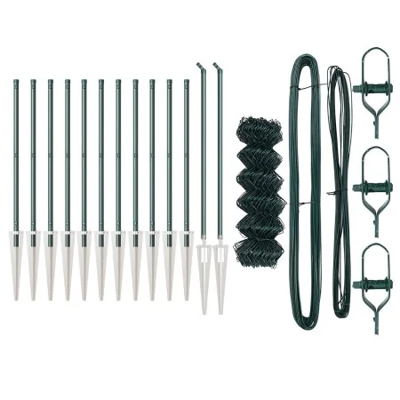 Valla de Eslabones de Cadena Juego de 2 Verde Metal 0.8 x 25 m by , fence panels - Ref: Foro24-3351168, Price: 222,75 €, Disc...