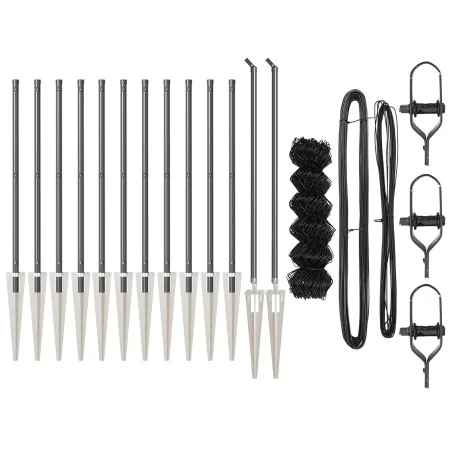 Cerca de Eslabones de Cadena Set de 2 Gris | Foro24.es | Tu tienda online para hogar, jardín y más Foro24.es