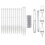 Cerca de Malla de Cadena con 13 Postes de Espiga 0.6x25 m Acero Galvanizado | Foro24.es | Tu tienda online para hogar, jardín y más Foro24.es