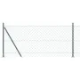 Cerca de eslabones de cadena con 7 postes con brida 0.8x10 m de acero galvanizado | Foro24.es | Tu tienda online para hogar, jardín y más Foro24.es