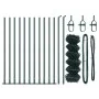 Cerca de Eslabones de Cadena con 13 postes con brida 0.4x25 m de acero galvanizado | Foro24.es | Tu tienda online para hogar, jardín y más Foro24.es
