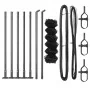 Cerca de Cadena con 7 postes flangeados 0.6x10 m de acero galvanizado | Foro24.es | Tu tienda online para hogar, jardín y más Foro24.es
