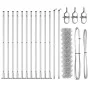 Cerca de eslabones de cadena con 13 postes con brida 0.8x25 m Acero galvanizado | Foro24.es | Tu tienda online para hogar, jardín y más Foro24.es