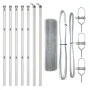 Cerca de Alambre Soldado con 7 Postes 0.4x10 m Acero Galvanizado | Foro24.es | Tu tienda online para hogar, jardín y más Foro24.es