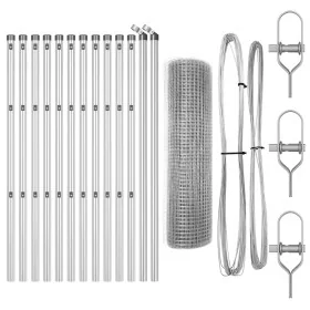 Juego de Poste de Cerco Set de 2 Acero galvanizado 25 x 0.5 m von , Zaunpaneele - Ref: Foro24-3351594, Preis: 99,26 €, Rabatt...