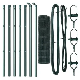 Juego de Postes de Cerca Set de 2 Verde Metal 10 x 0.5 m von , Zaunpaneele - Ref: Foro24-3351678, Preis: 59,93 €, Rabatt: -5%%