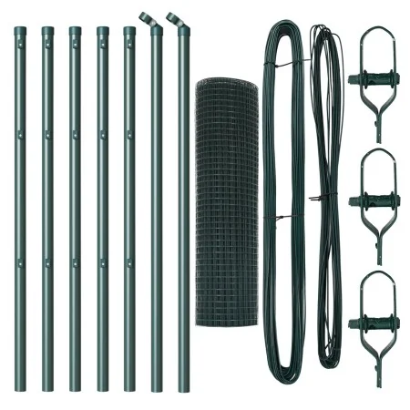 Set de Poste de Cerca Set de 2 Verde von , Zaunpaneele - Ref: Foro24-3351680, Preis: 58,26 €, Rabatt: -5%%
