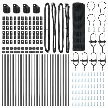 Valla de Malla Soldada con 13 Postes Gris 0.8x50 m de Acero | Foro24.es | Tu tienda online para hogar, jardín y más Foro24.es