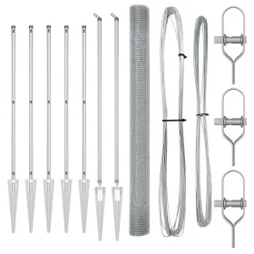 Juego de Poste de Cercas Set de 2 Acero galvanizado 10 x 1.5 m by , fence panels - Ref: Foro24-3351940, Price: 153,42 €, Disc...