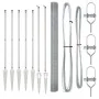 Juego de Poste de Cercas Set de 2 Acero galvanizado 10 x 1.5 m by , fence panels - Ref: Foro24-3351940, Price: 153,42 €, Disc...