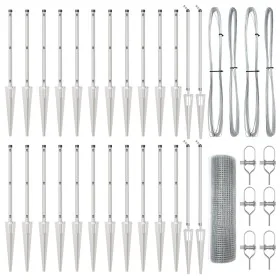 Cerca de Malla Soldada con 13 Postes de Picos 0.5x50 m Acero Galvanizado von , Zaunpaneele - Ref: Foro24-3351985, Preis: 325,...