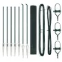 Set de Poste de Cerca Set de 2 Verde Metal cubierto de PVC by , fence panels - Ref: Foro24-3352045, Price: 130,49 €, Discount...