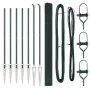 Juego de Postes de Cerca Verde Set de 2 Verde Acero Galvanizado von , Zaunpaneele - Ref: Foro24-3352060, Preis: 143,98 €, Rab...