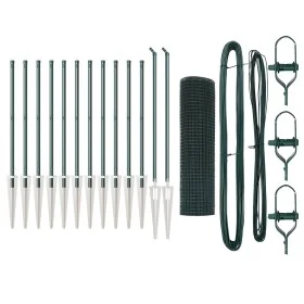 Juego de Postes de Cerca Set de 2 Verde Metal 25 x 0.5 m by , fence panels - Ref: Foro24-3352070, Price: 173,43 €, Discount: ...
