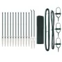 Juego de Postes de Cerca Set de 2 Verde Metal 25 x 0.5 m by , fence panels - Ref: Foro24-3352070, Price: 173,43 €, Discount: ...