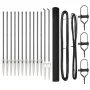 Juego de postes de cercas Paquete de 2 Gris Metal 25 x 1.5 m by , fence panels - Ref: Foro24-3352212, Price: 259,70 €, Discou...