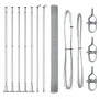 Cerca de Alambre Soldado con 7 Postes con Brida 1.4x10 m Acero Galvanizado | Foro24.es | Tu tienda online para hogar, jardín y más Foro24.es