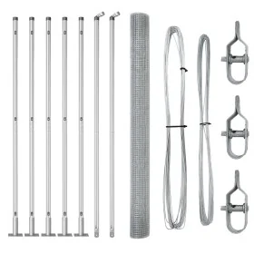 Valla de Alambre Soldado con 7 Postes Flanged