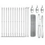 Conjunto de Poste de Cerca Set de 2 Acero galvanizado 25 x 0.5 m | Foro24.es | Tu tienda online para hogar, jardín y más Foro24.es