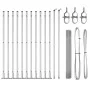 Conjunto de Poste de Cerca 25 m Juego de 2 Plateado galvanizado by , fence panels - Ref: Foro24-3352319, Price: 171,43 €, Dis...