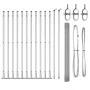 Cerca de Alambre Soldado con 13 Postes Flangados 1.4x25 m Acero Galvanizado | Foro24.es | Tu tienda online para hogar, jardín y más Foro24.es