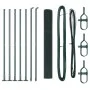 Juego de Postes de Cerca Set de 2 Verde Metal 10 x 1 m Duradero von , Zaunpaneele - Ref: Foro24-3352401, Preis: 90,50 €, Raba...
