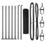 Set de Postes de Cerca de Metal Gris Juego de 2 Metal 10 x 0.5 m | Foro24.es | Tu tienda online para hogar, jardín y más Foro24.es