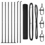 Juego de Postes de Cerca Juego de 2 Gris de , Paneles de vallas - Ref: Foro24-3352519, Precio: 90,81 €, Descuento: -5%%