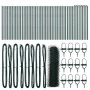 Cerca Verde 0.8x100 m de Acero, Postes de Cerca 13 pcs Verdes Ø32 mm 120 cm de Acero Galvanizado | Foro24.es | Tu tienda online para hogar, jardín y más Foro24.es